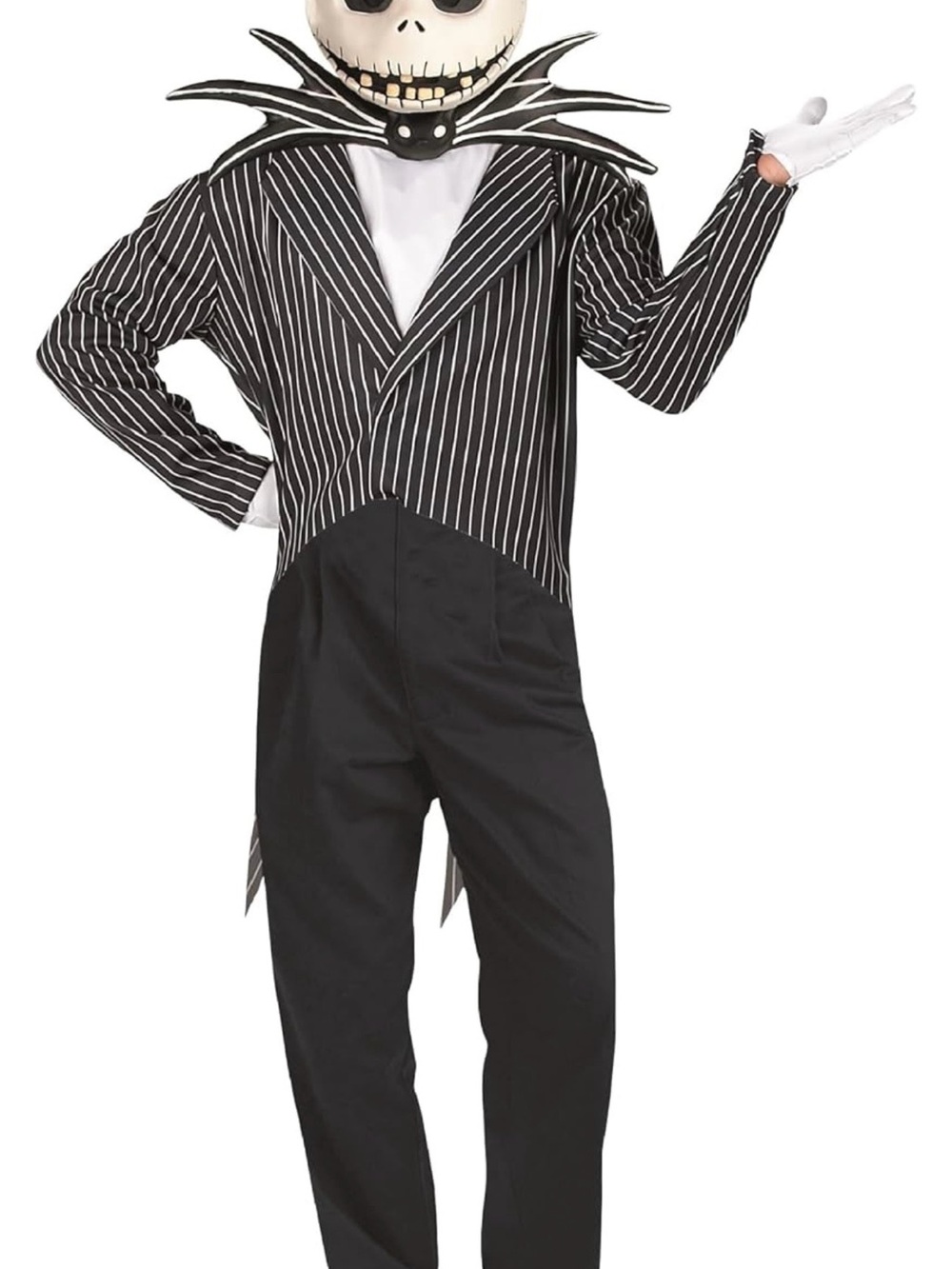 HALLOWEEN - Jack Skellington Black Striped Adult Costume